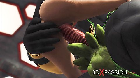 科幻金字塔阿努比斯亂搞一個性感的女人：免費色情 15