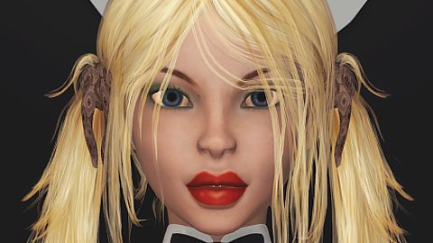 熱 性感的 金發女郎 女學生 搞砸 硬 通過 一個 黑色的 大