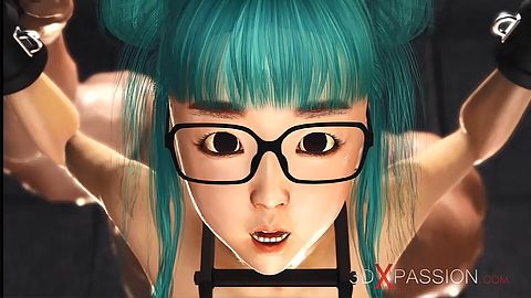 戴眼鏡的害羞日本女大學生在監獄裡被性交