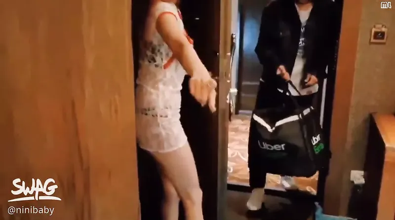 Ninibaby swag真實素人色誘Uber外送員